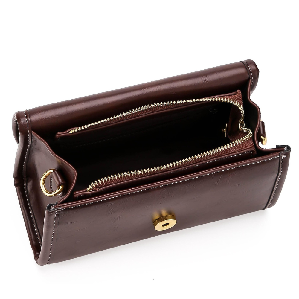 Cocoa Chevron Crossbody