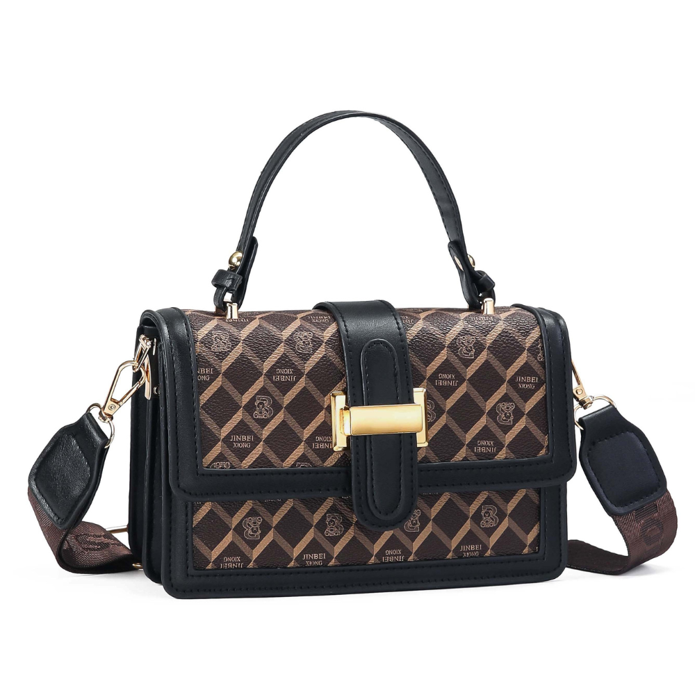Luxe Grid Satchel