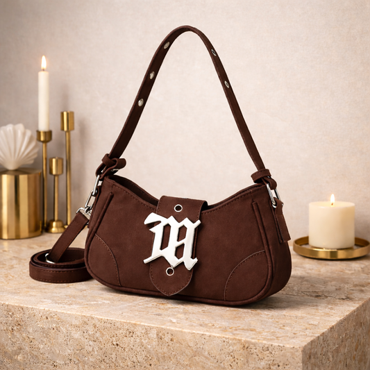 The “Mocha Monarch” Shoulder Bag
