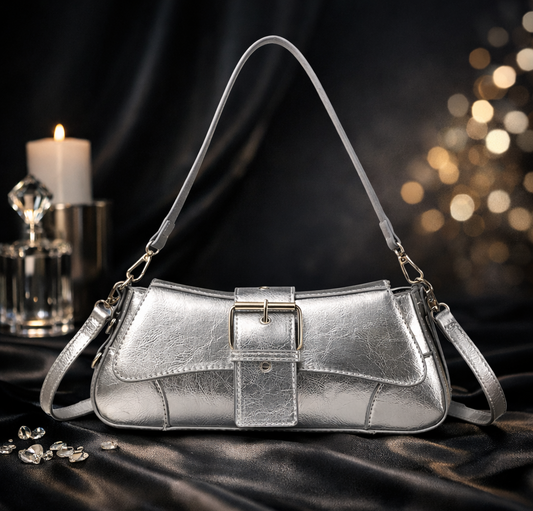 The “Chrome Muse” Shoulder Bag