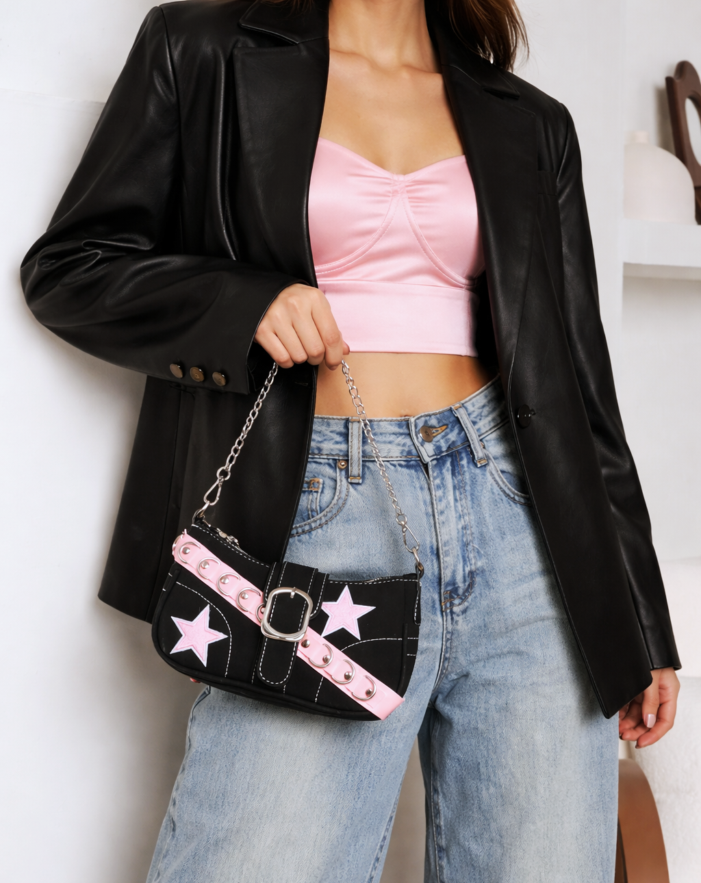 The “Pink Riot Star” Shoulder Bag