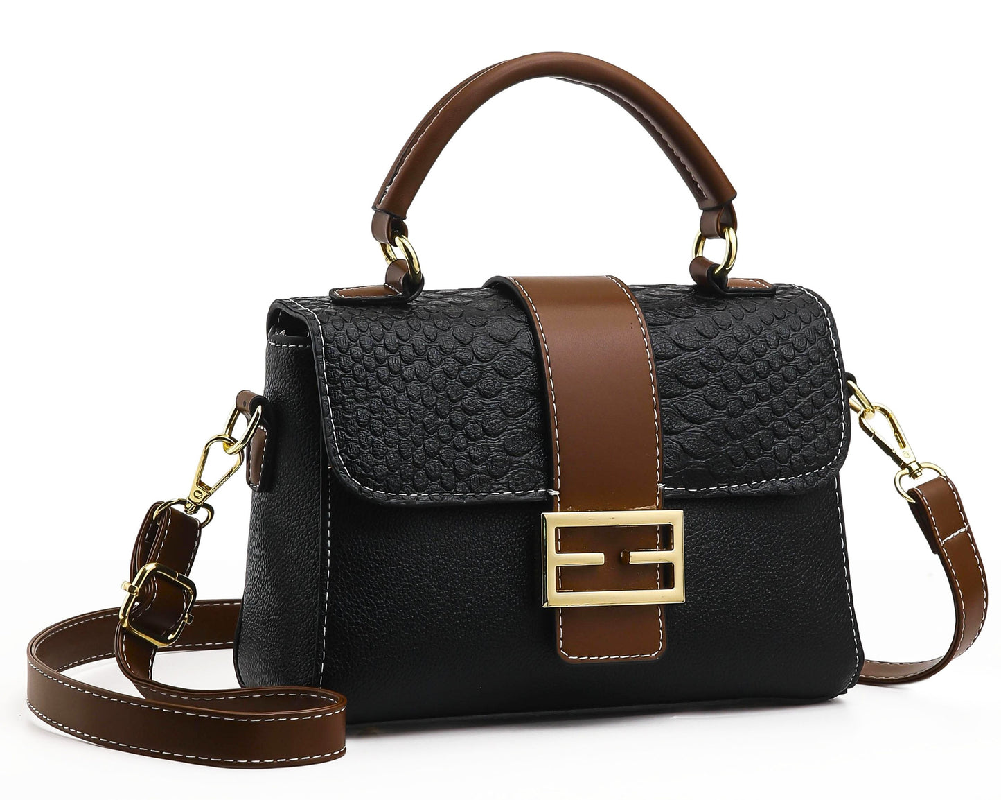 Grid Luxe Crossbody