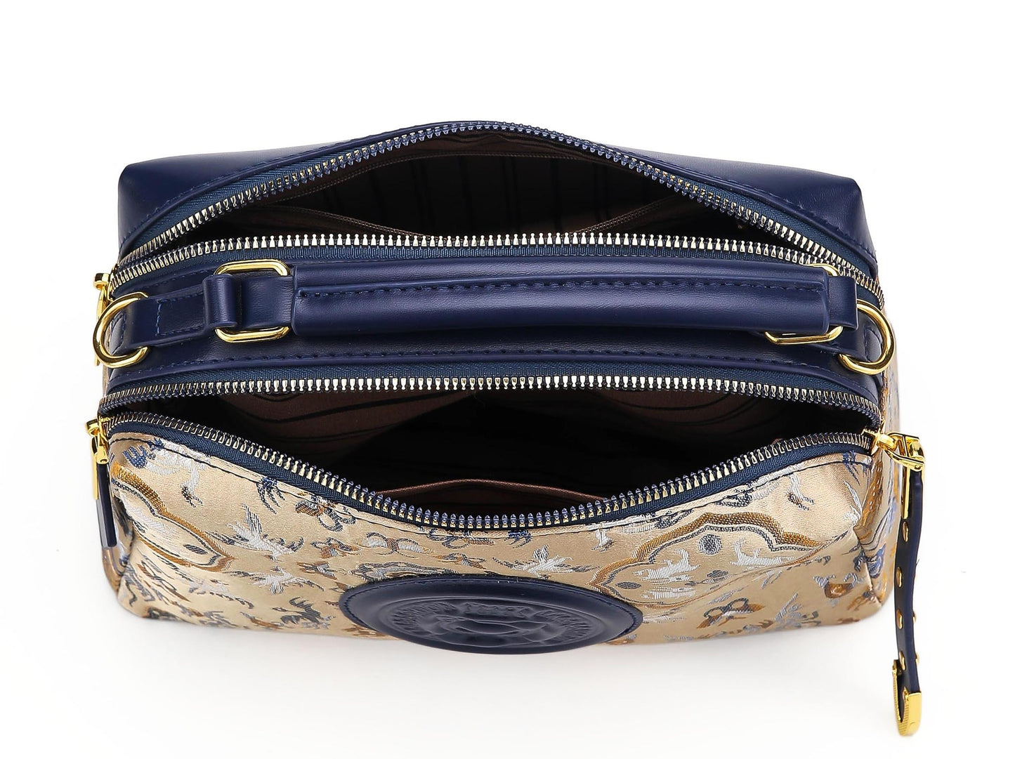 The "Enchanted Crane" Jacquard Satchel