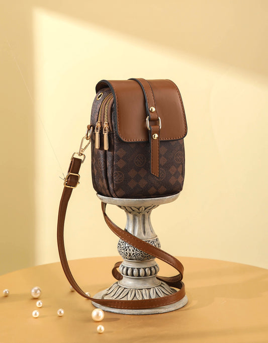 Grid Luxe Crossbody