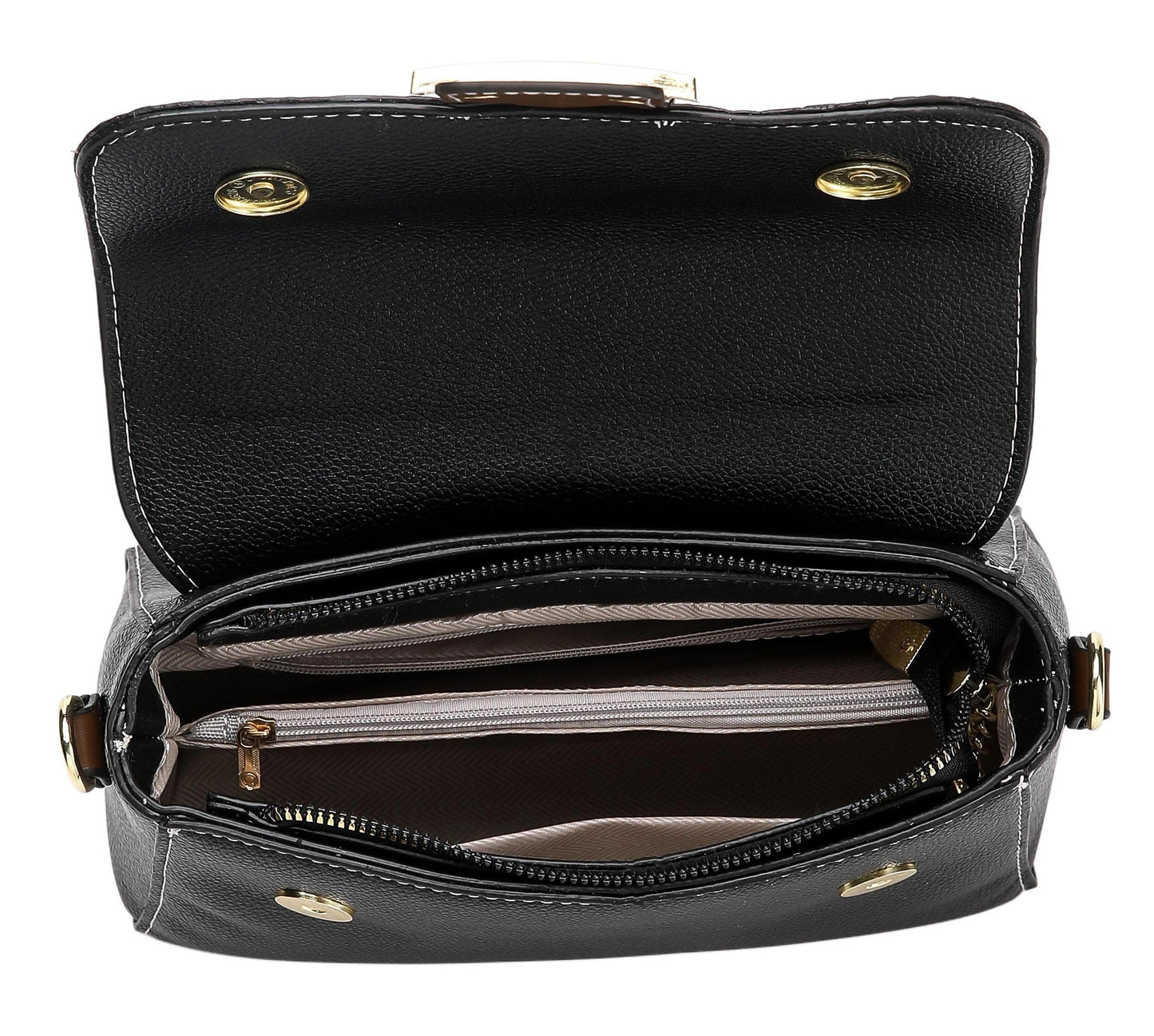 Grid Luxe Crossbody