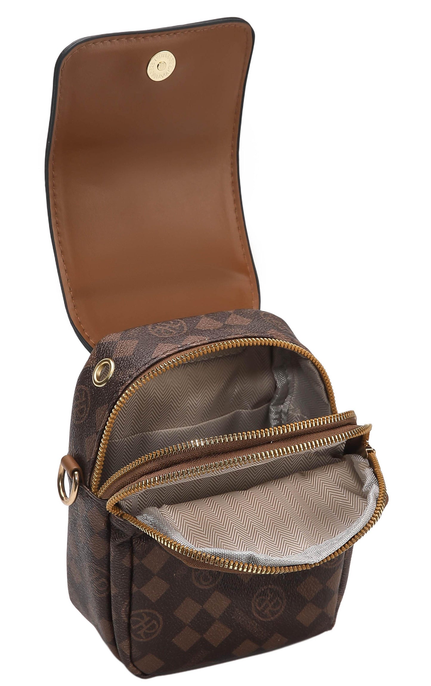 Grid Luxe Crossbody
