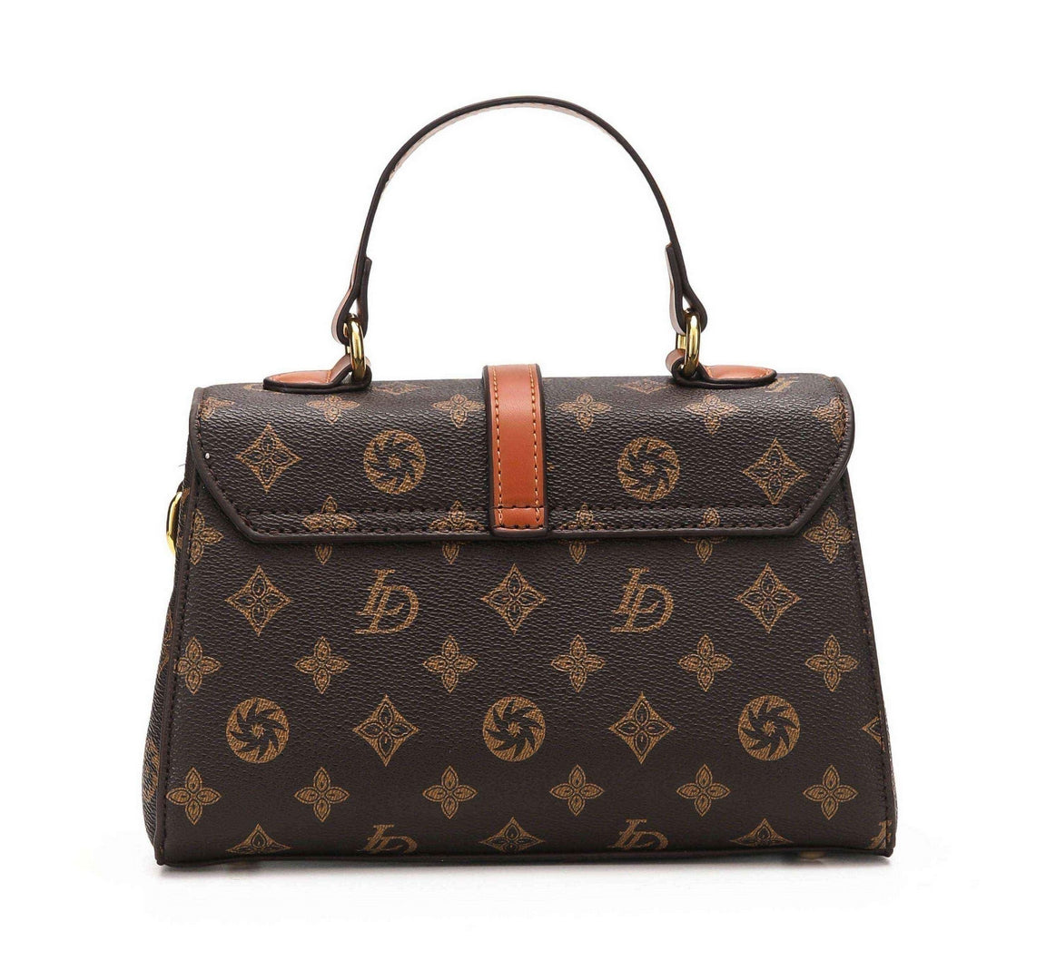 Classic Monogram Top Handle Crossbody Bag – Brown Edition