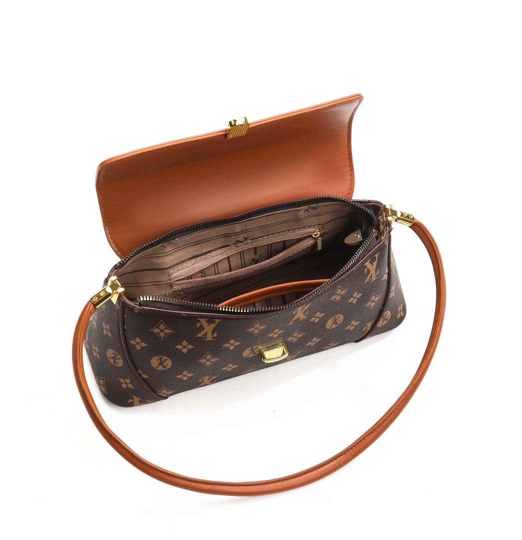 Monogram Shoulder Bag – Tan Brown Edition