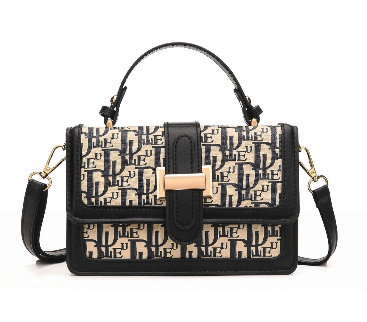 Signature Monogram Top Handle Bag – Black Edition
