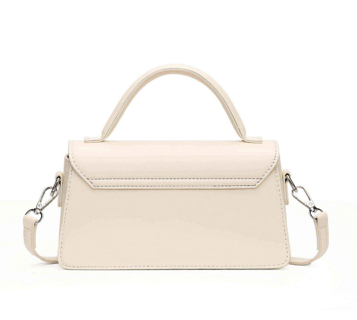 Classic Top Handle Shoulder Bag – Ivory Edition