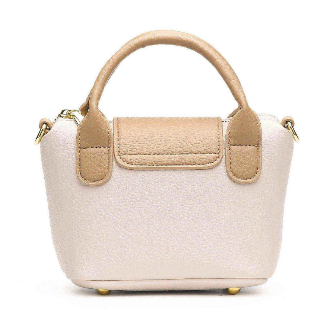 Mini Top Handle Crossbody Bag – Beige & Cream Edition