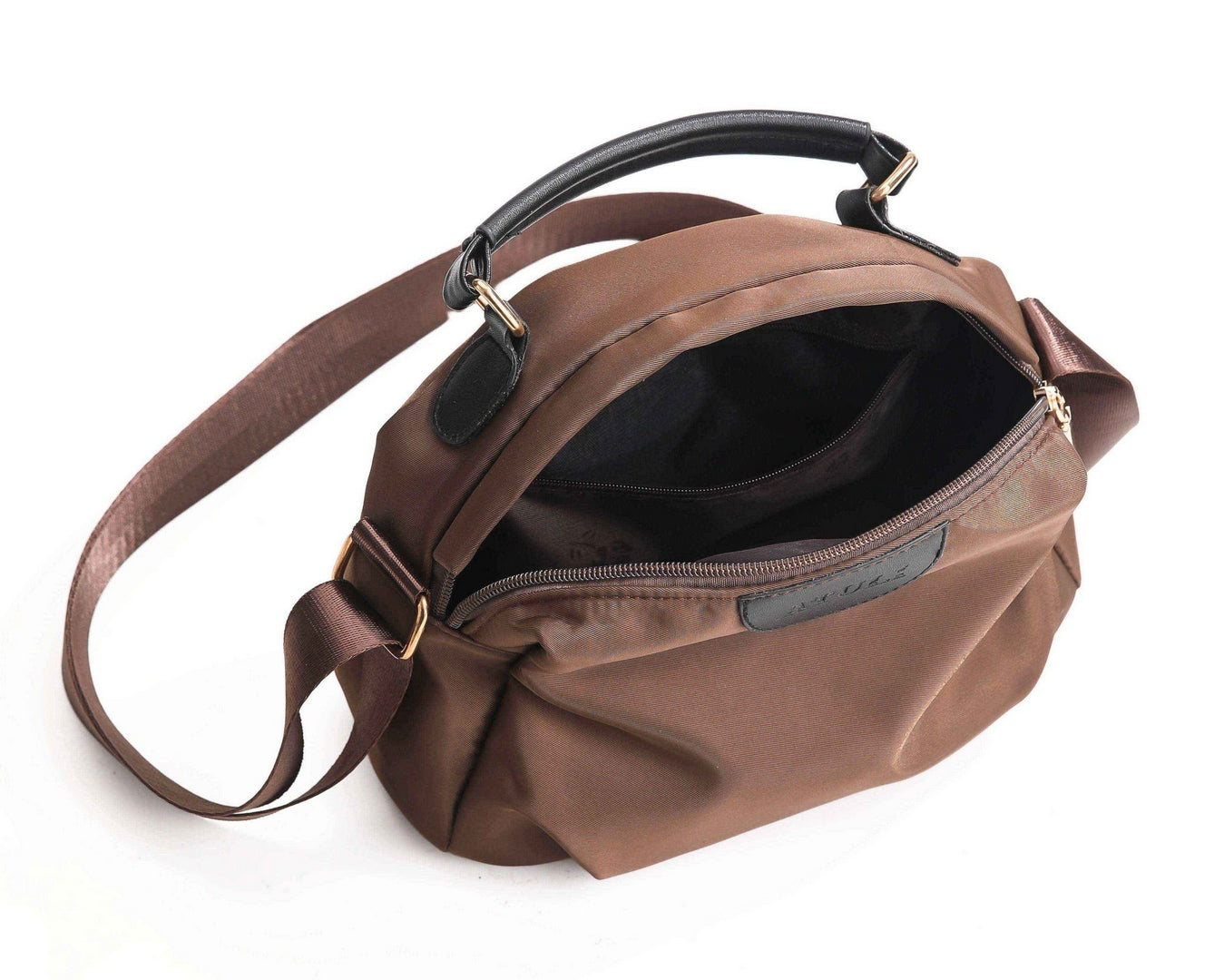 Casual Multi-Pocket Crossbody Bag – Brown Edition