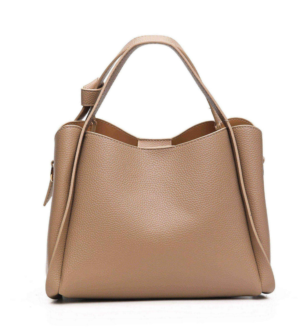 Minimalist Bucket Tote Bag – Beige Edition