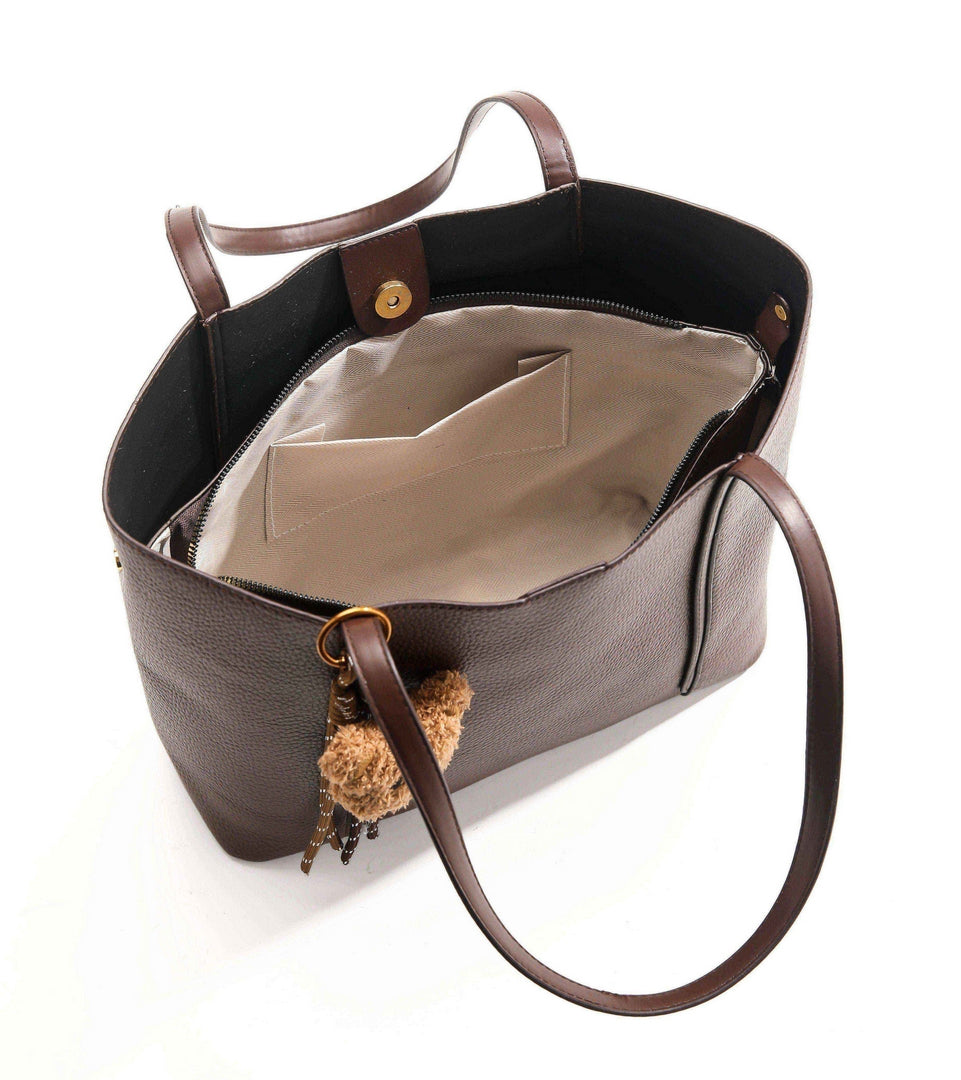 Classic Everyday Tote Bag – Brown Edition