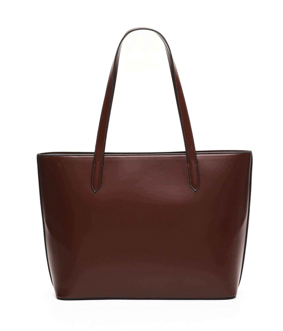 Classic Minimalist Tote Bag – Espresso Brown Edition
