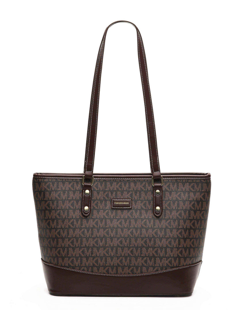 Signature Monogram Tote Bag – Brown Edition