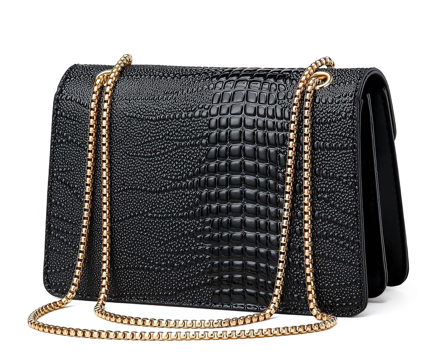 The "Midnight Serpent" Flap Bag