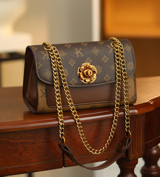 The "Signature Bloom" Flap Bag