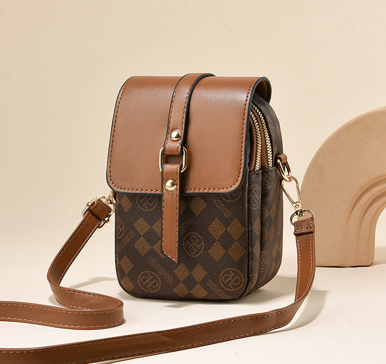 Grid Luxe Crossbody