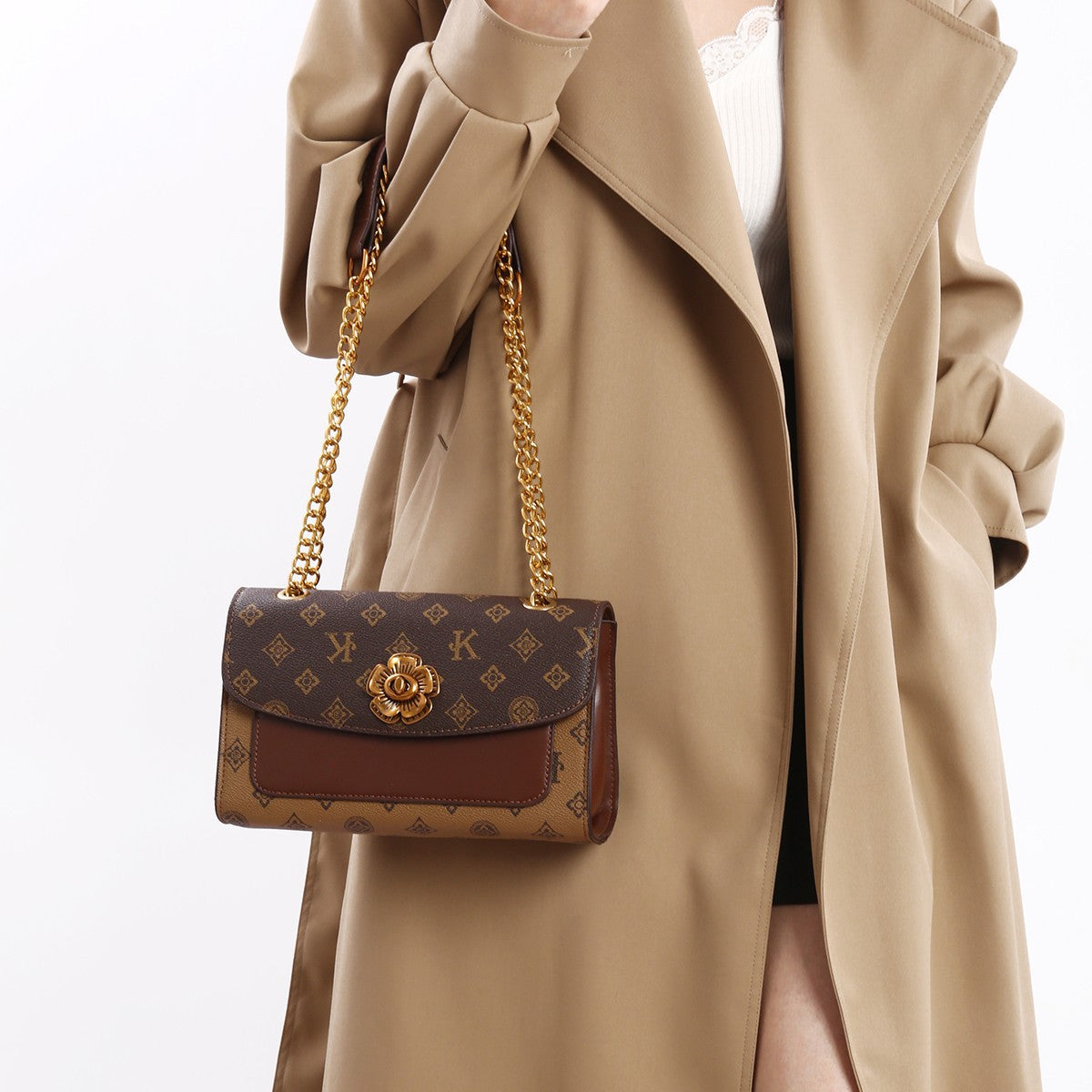 The "Signature Bloom" Flap Bag