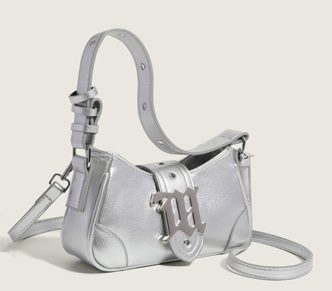 The “Silver Monarch” Shoulder Bag