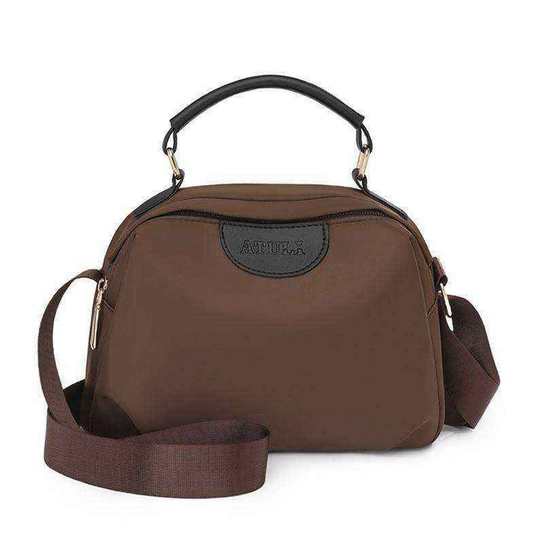 Casual Multi-Pocket Crossbody Bag – Brown Edition