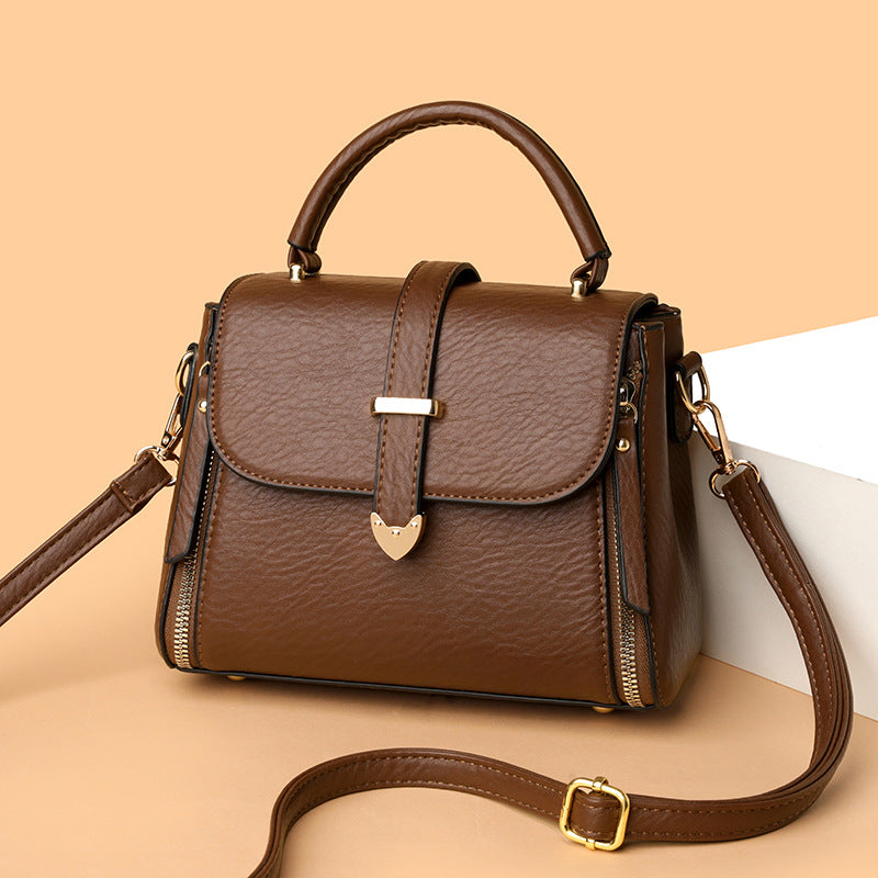 The “Caramel Luxe”  Top Handle Bag