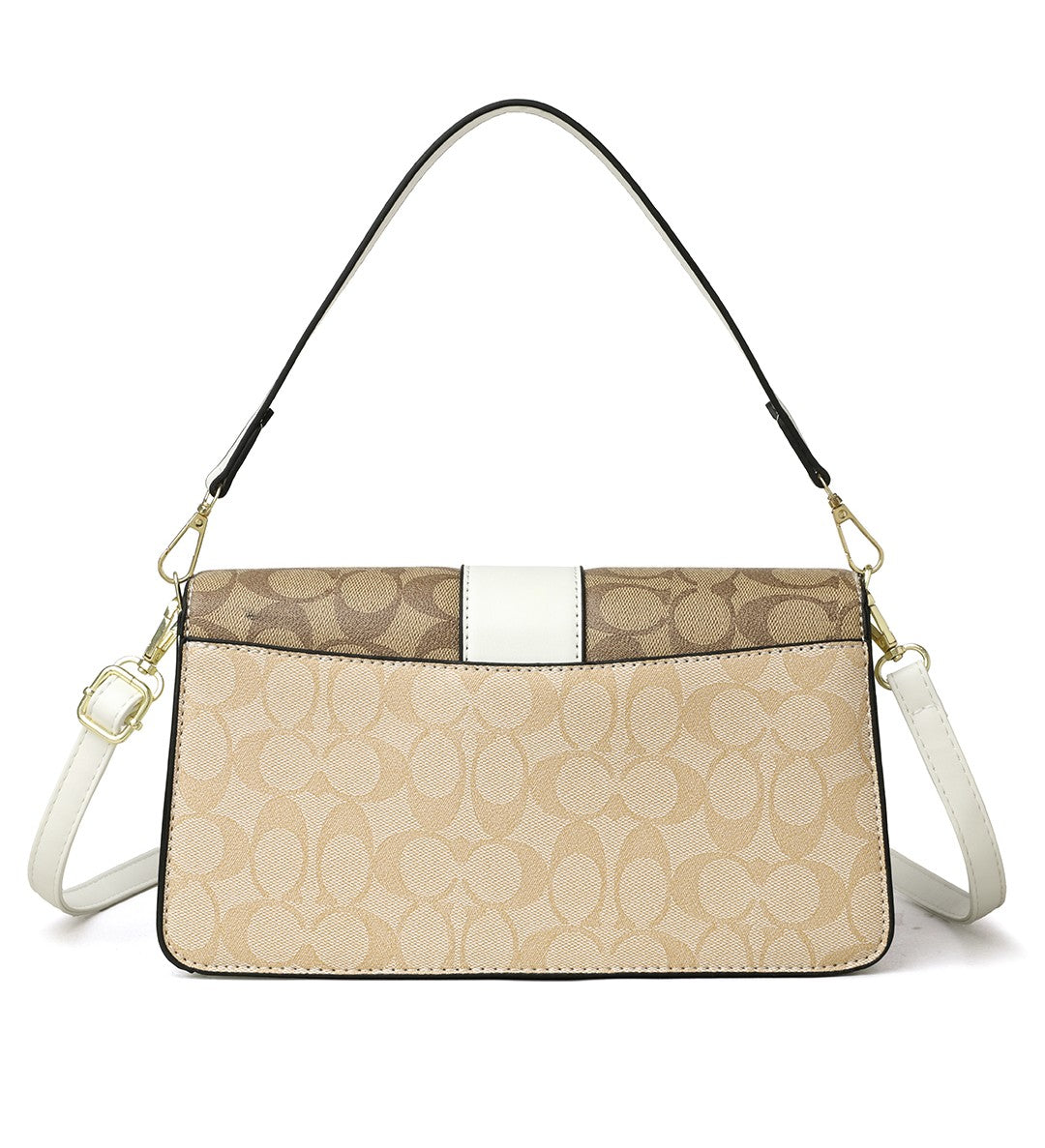 Heritage Carriage Signature Shoulder Bag – Ivory Edition