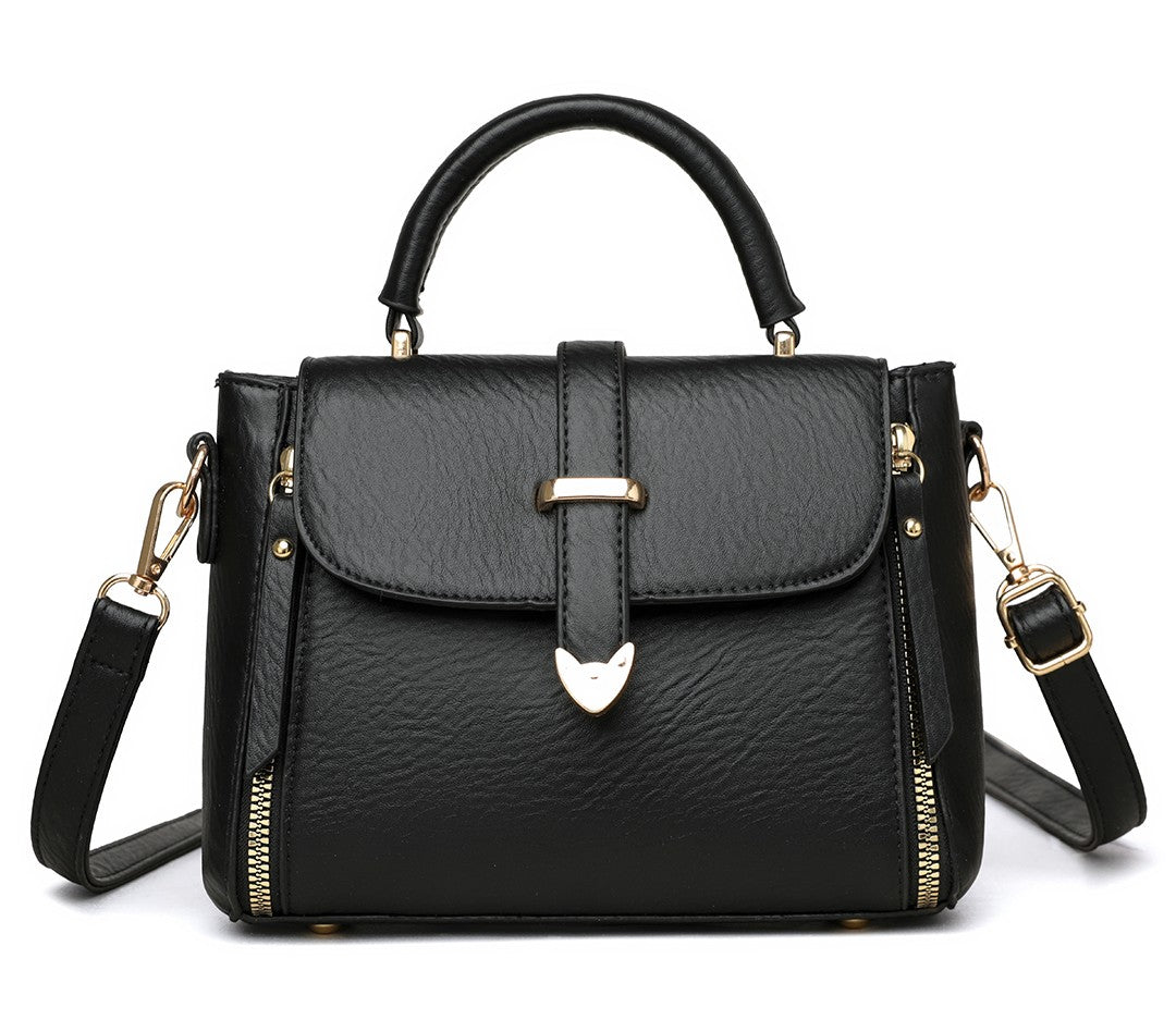 The “Midnight Luxe” Top Handle Bag