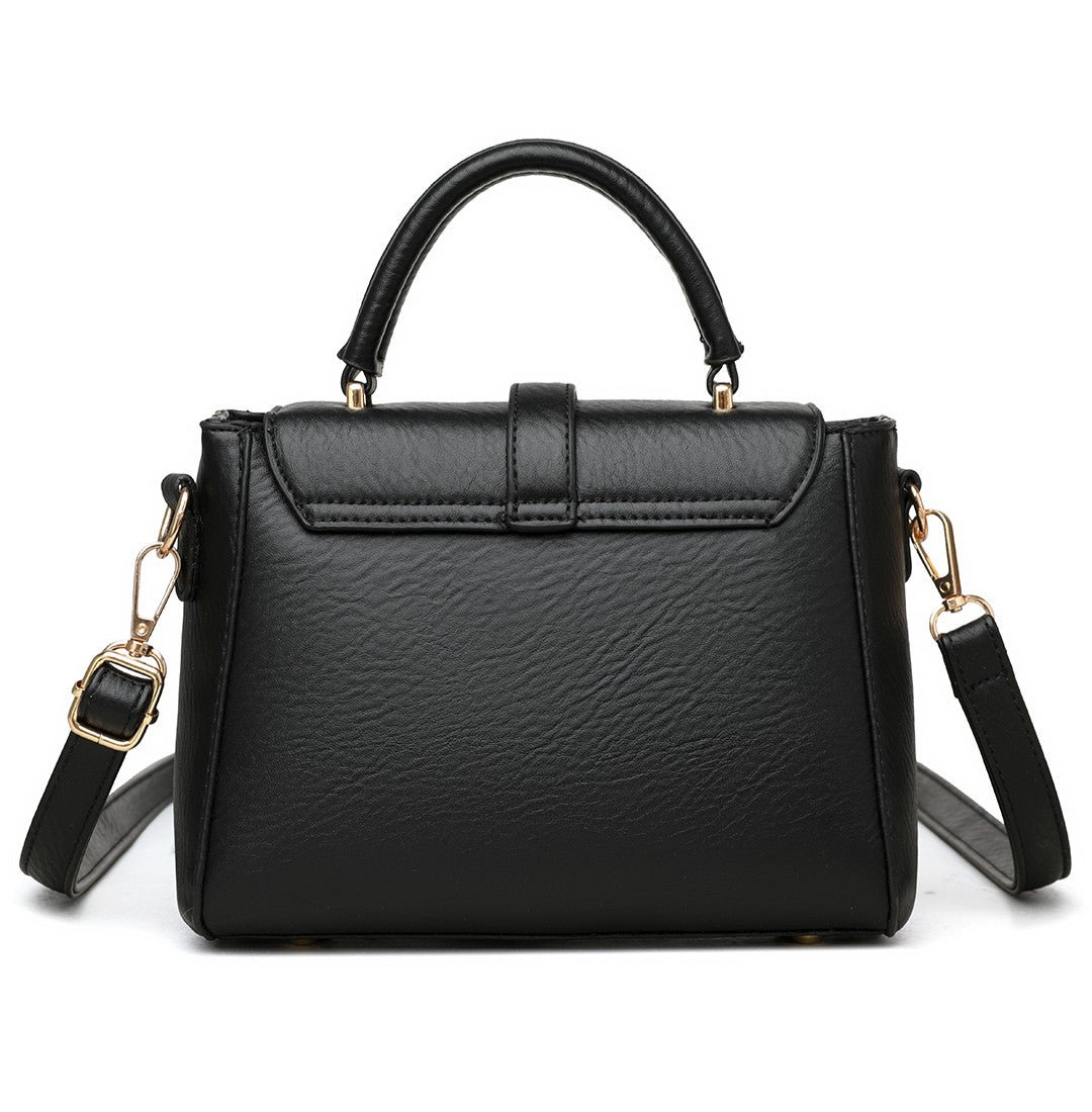 The “Midnight Luxe” Top Handle Bag