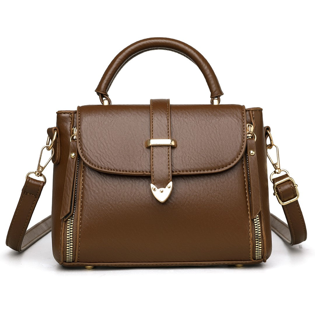 The “Caramel Luxe”  Top Handle Bag