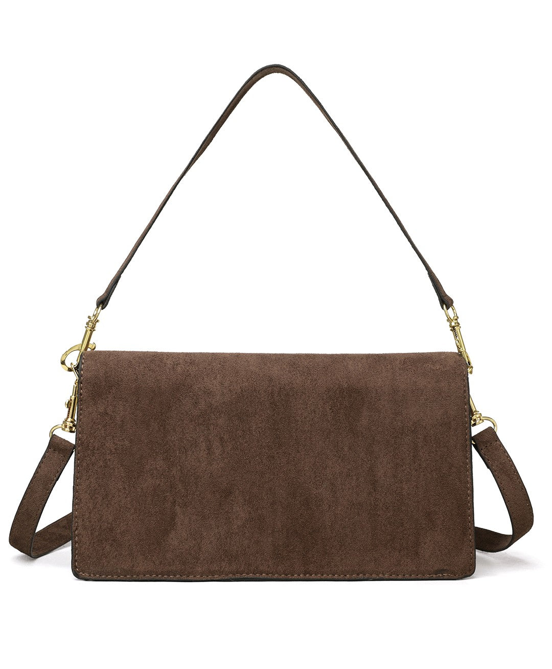 The “Vintage Cocoa” Suede Shoulder Bag