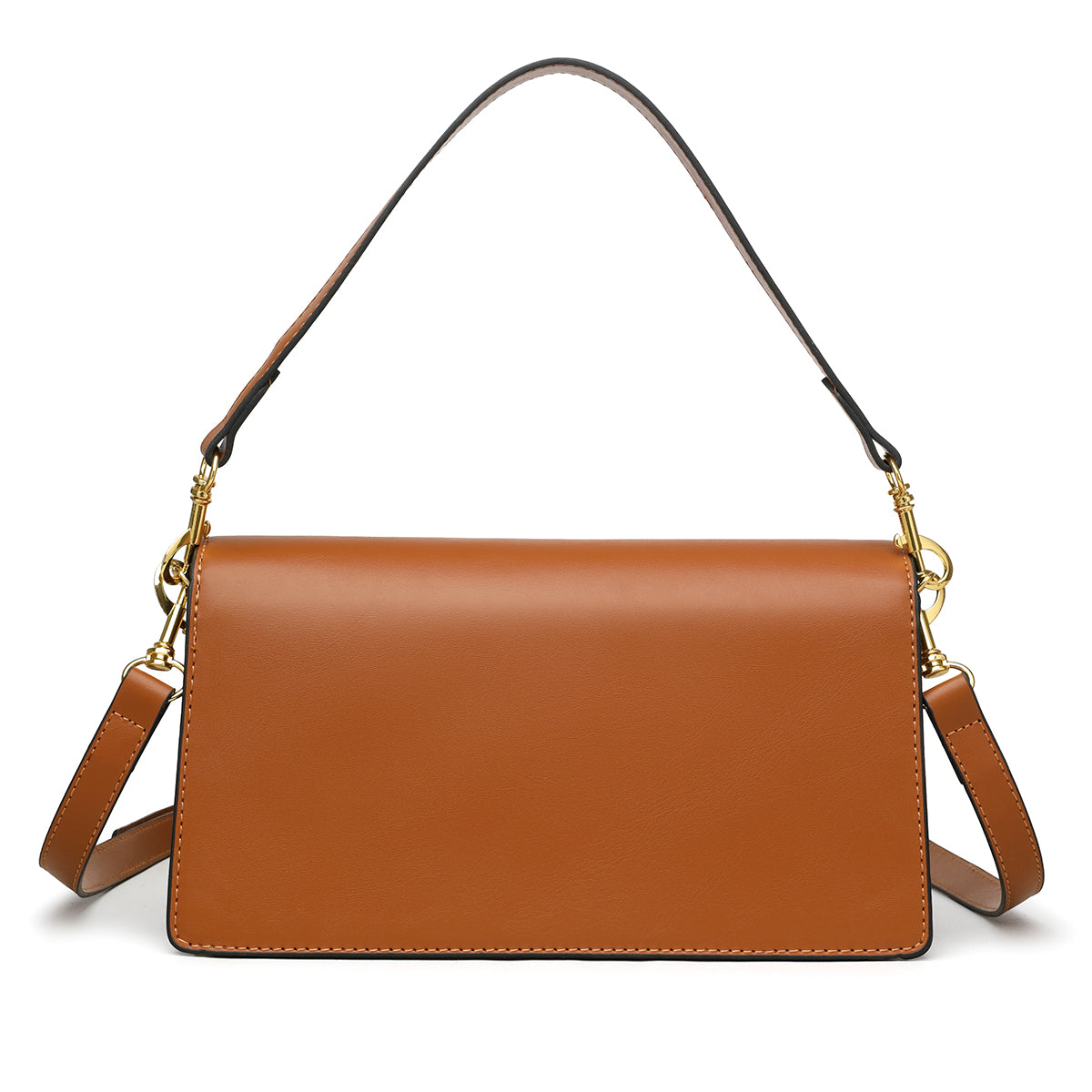 The "Monogram Buckle" Shoulder Bag (Cognac)