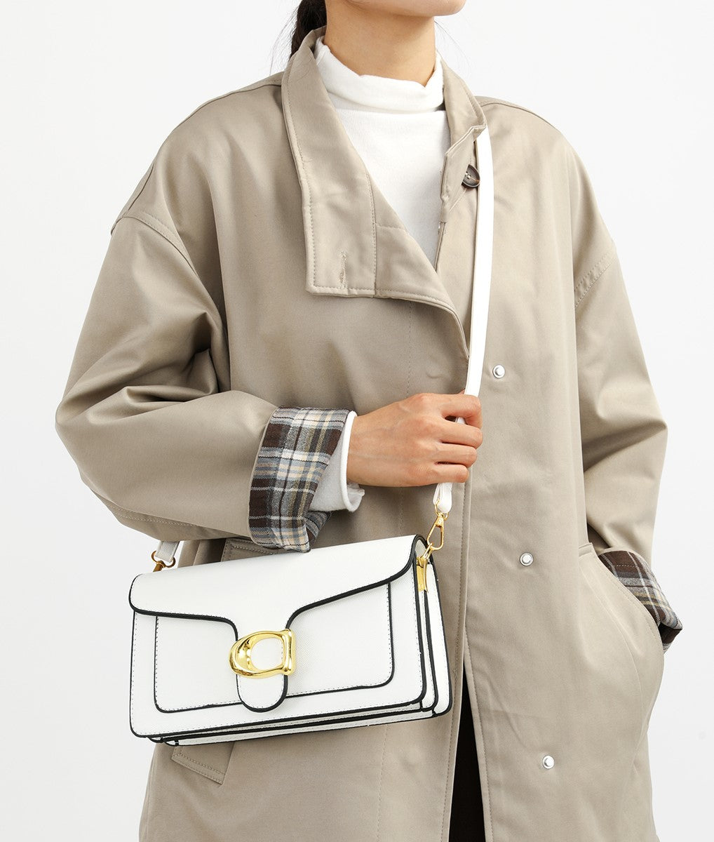 The "Chic Contraste" Shoulder Bag (White)