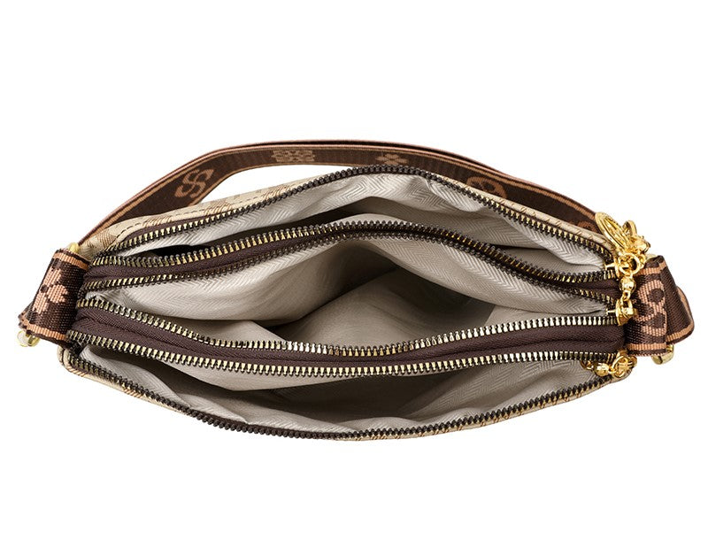 The "Iconic Triple-Zip" Crossbody