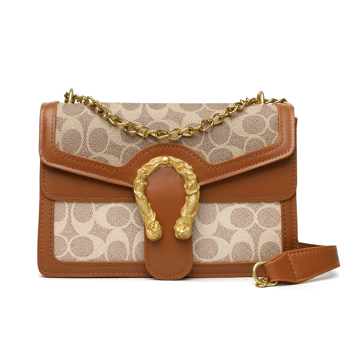The "Equestrian Chain" Monogram Shoulder Bag