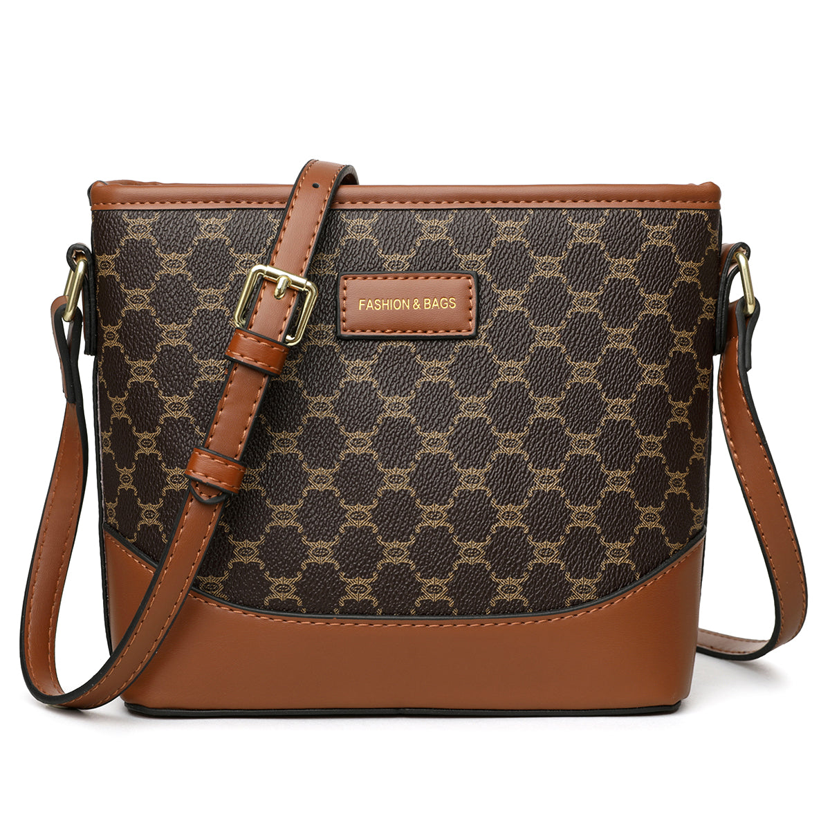 The "Geo Monogram" Bucket Crossbody