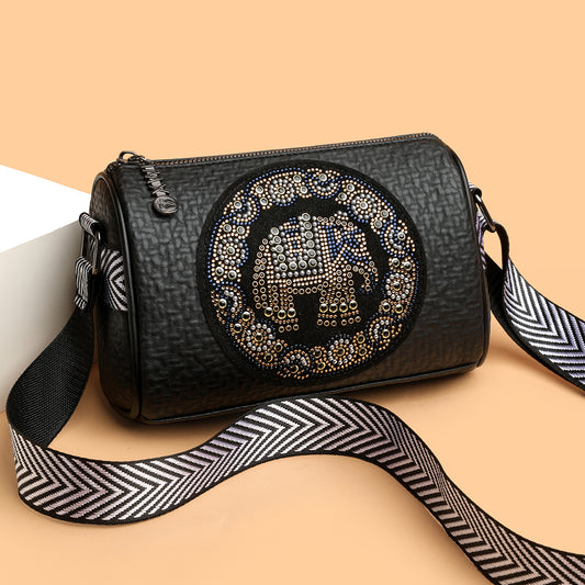 The "Artisan Elephant" Barrel Crossbody