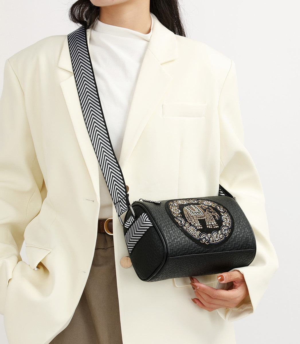 The "Artisan Elephant" Barrel Crossbody