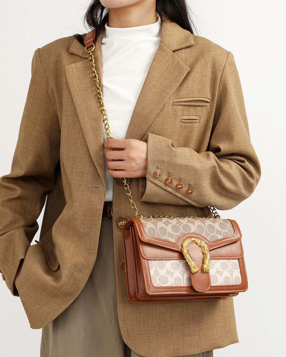 The "Equestrian Chain" Monogram Shoulder Bag