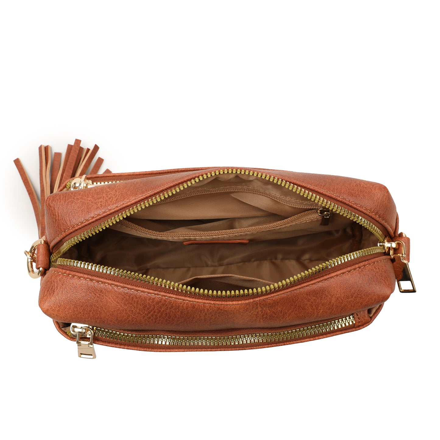 The “Caramel Nomad” Crossbody Bag (Boho Strap Edition)