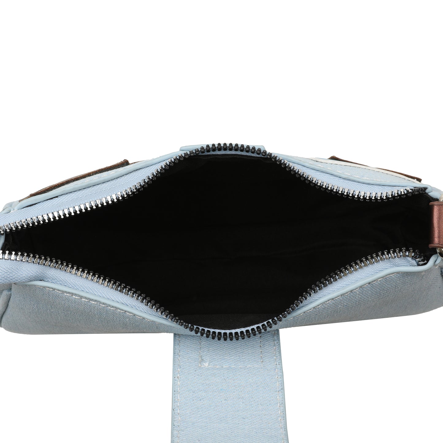The “Cocoa Pop” Denim Shoulder Bag (Vintage Star Patch)