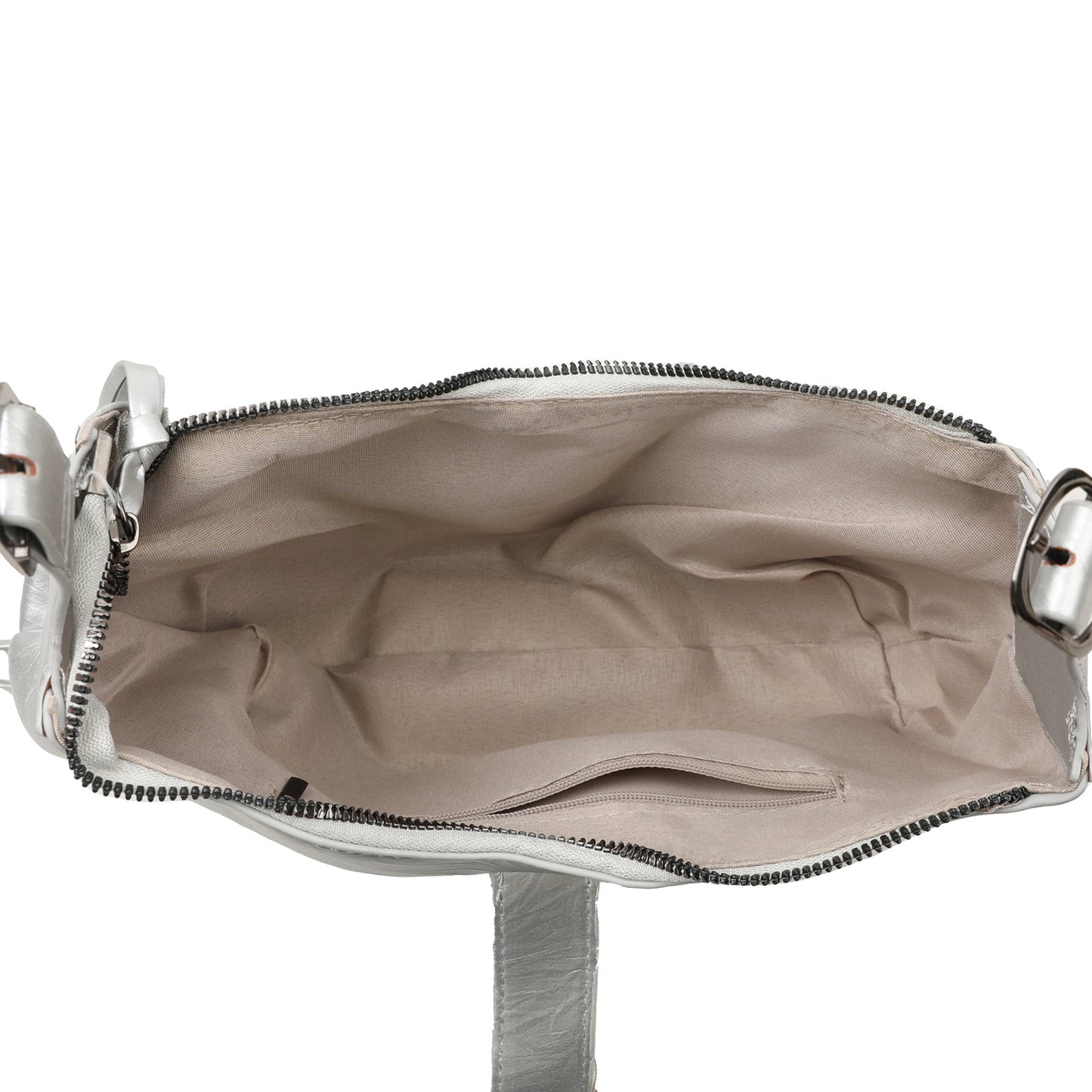 The “Silver Rebel” Studded Shoulder Bag