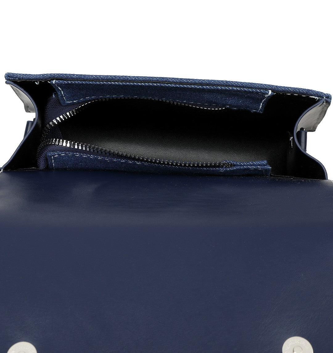 Denim Patchwork Shoulder Bag