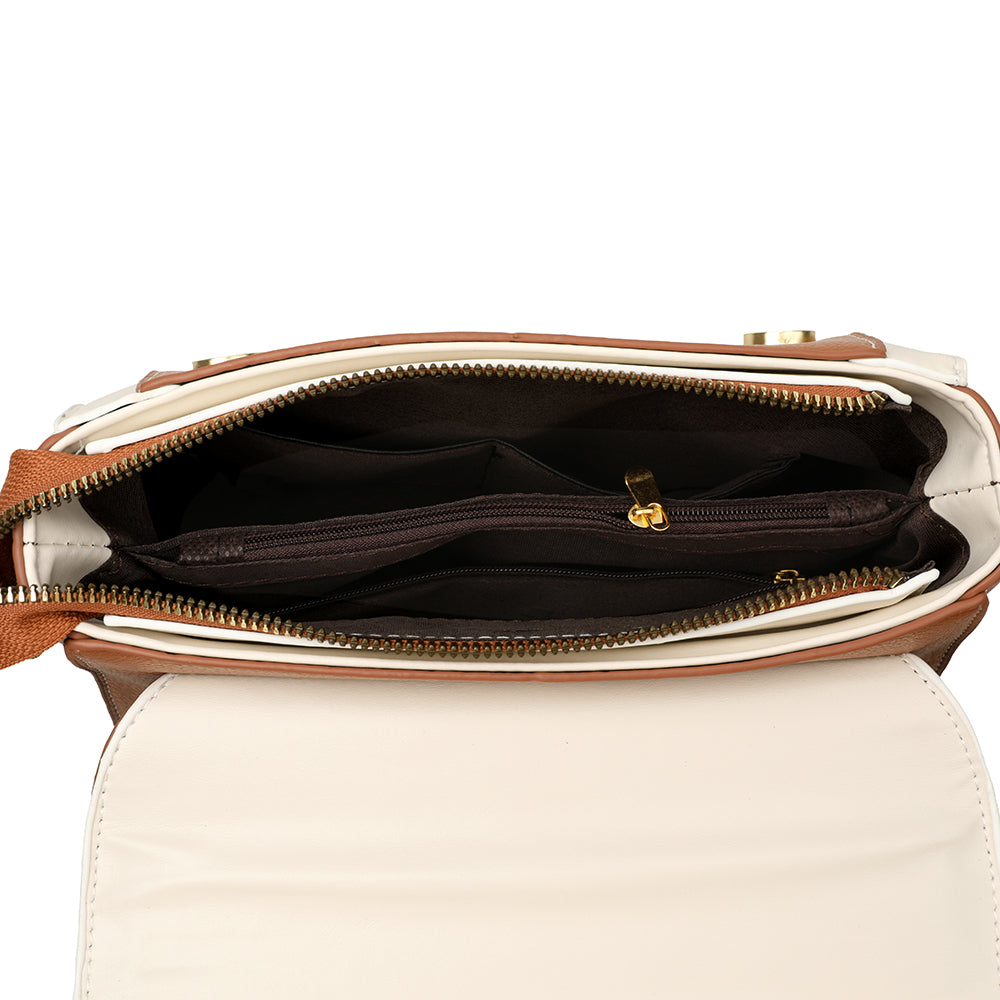 The "Signature Ivory" Top-Handle Satchel