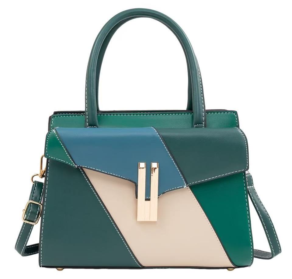 The "Architectural" Color-Block Satchel