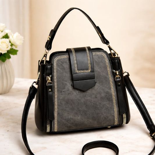 The “Midnight Denim” Top Handle Bag
