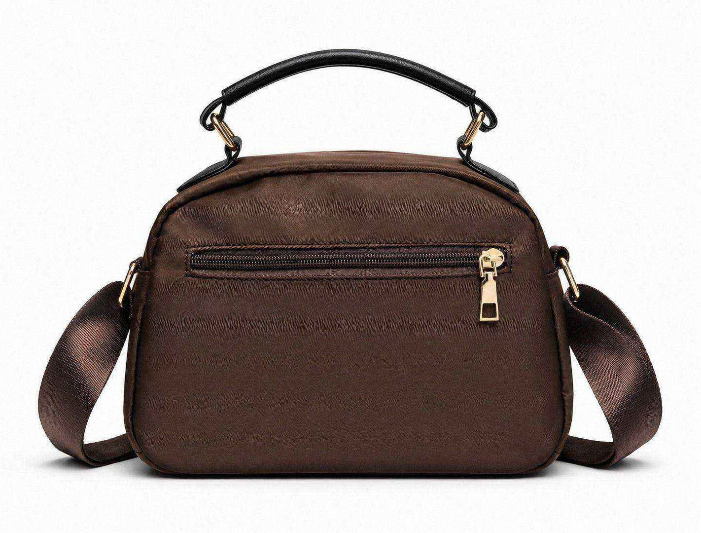 Casual Multi-Pocket Crossbody Bag – Brown Edition