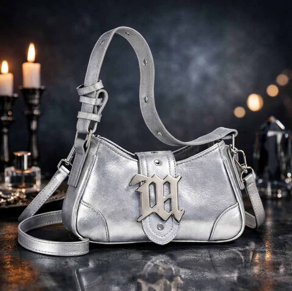 The “Silver Monarch” Shoulder Bag