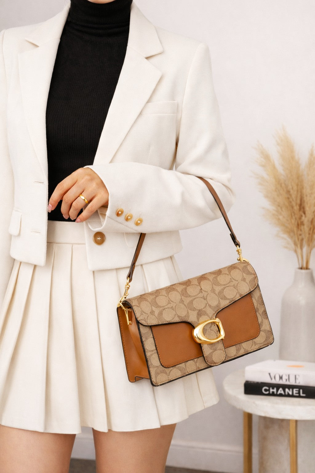 The “Signature Camel” Classic Shoulder Bag